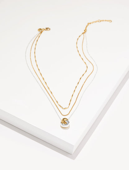ROPE SWIRL LAYER NECKLACE