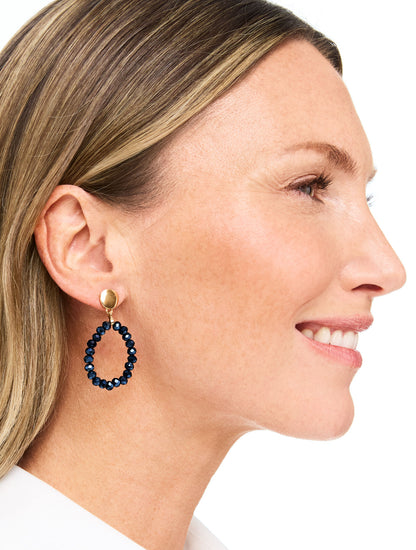 ADARA BEADED HOOP EARRINGS