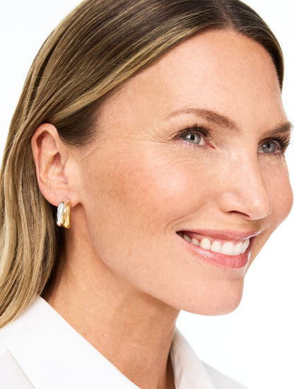 ROPE SWIRL HOOP EARRINGS