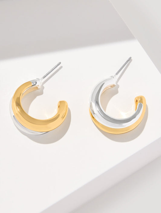 ROPE SWIRL HOOP EARRINGS