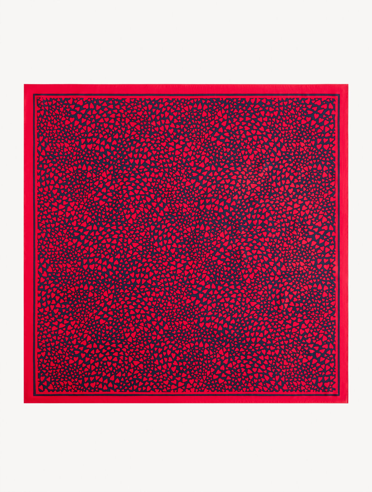 FLOWING HEARTS SQUARE SCARF