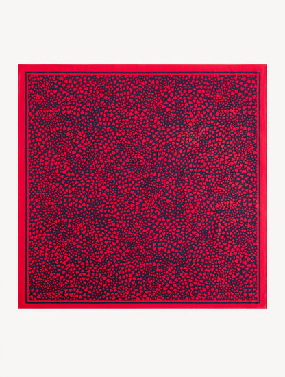 FLOWING HEARTS SQUARE SCARF