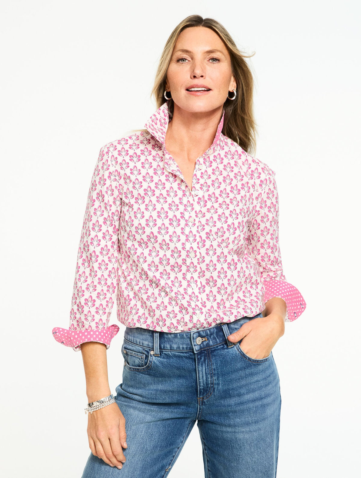 MODERN CLASSIC SHIRT - GRAPHIC LEAVES