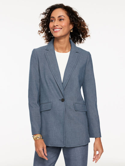 REFINED DENIM BLAZER