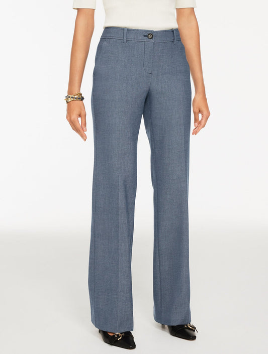 BOOT LEG REFINED DENIM PANTS