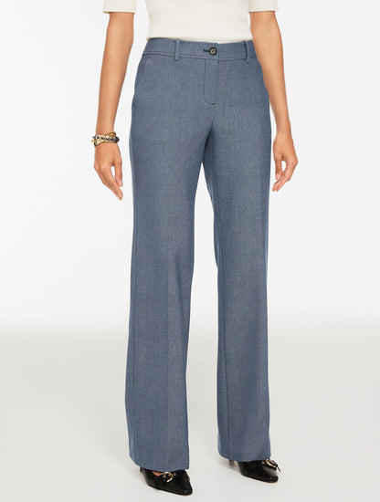 BOOT LEG REFINED DENIM PANTS