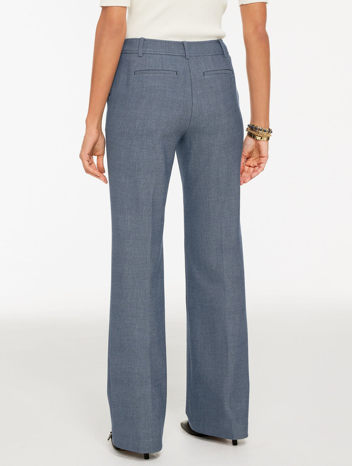 BOOT LEG REFINED DENIM PANTS