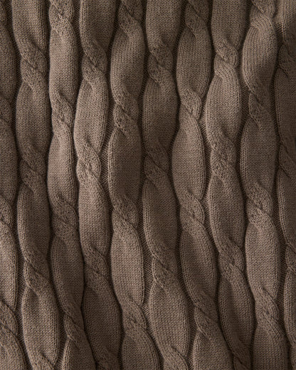 ORGANIC COTTON CASHMERE CABLE JOGGERS