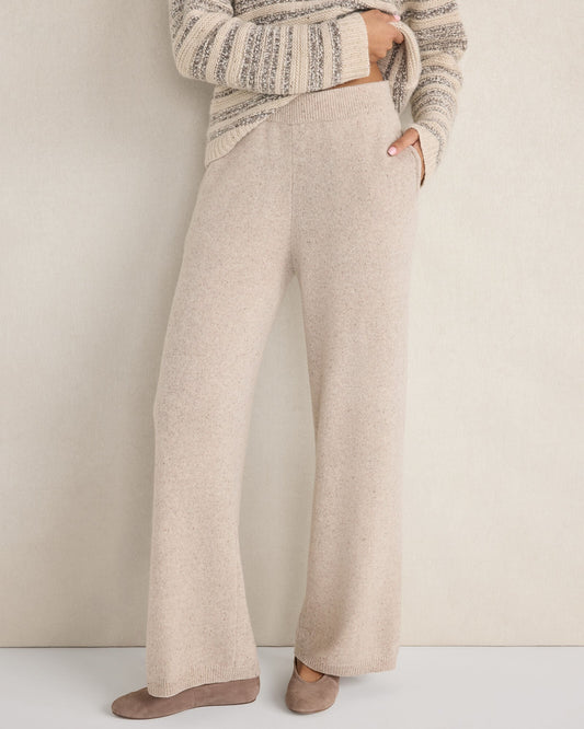 CASHMERE STRAIGHT LEG PANTS