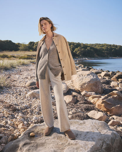 CASHMERE STRAIGHT LEG PANTS