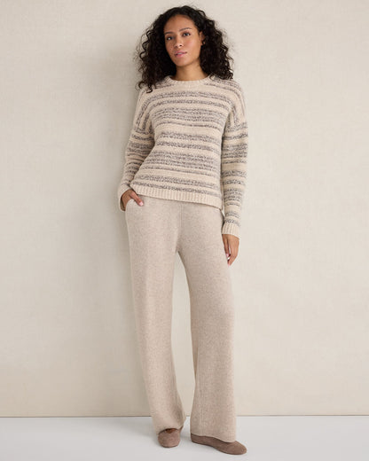 CASHMERE STRIPED CREWNECK