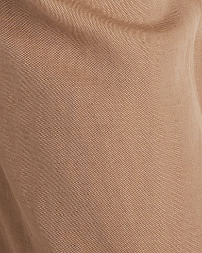 LINEN BLEND DOBBY WIDE LEG PANTS