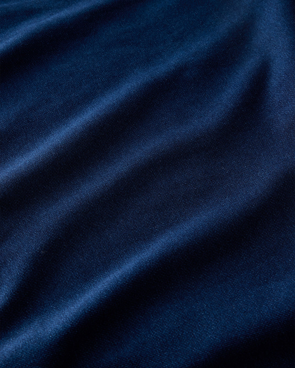 INDIGO COTTON TERRY WIDE LEG PANTS