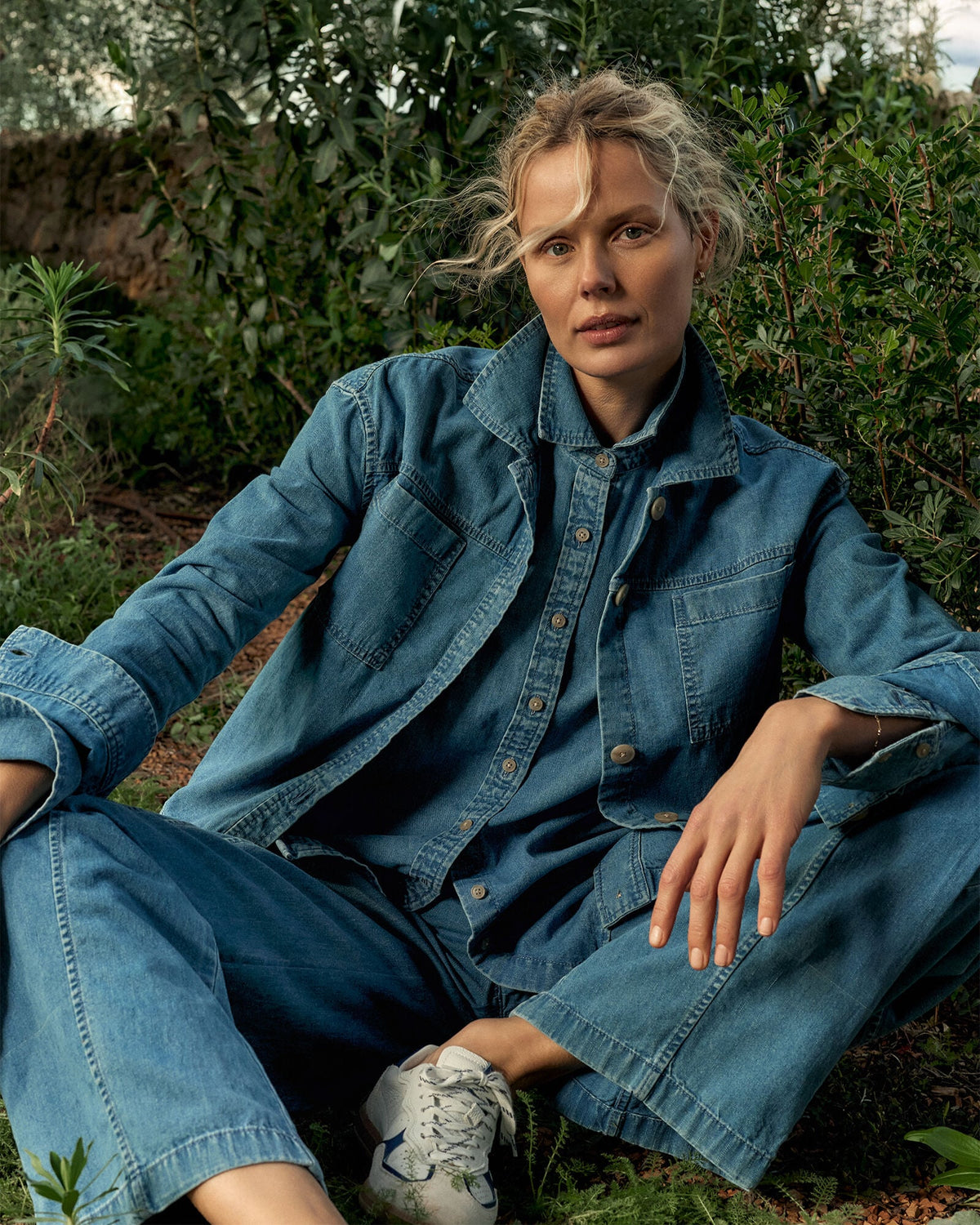 ORGANIC COTTON DENIM BOXY JACKET