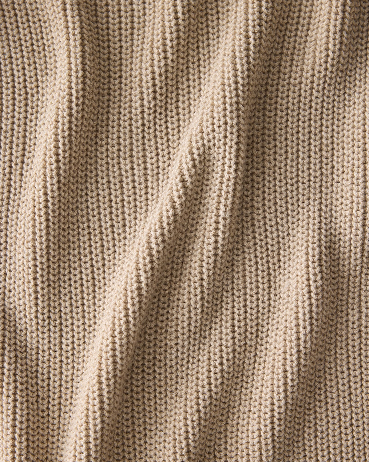 ORGANIC COTTON SHAKER STITCH HEATHERED CARDIGAN