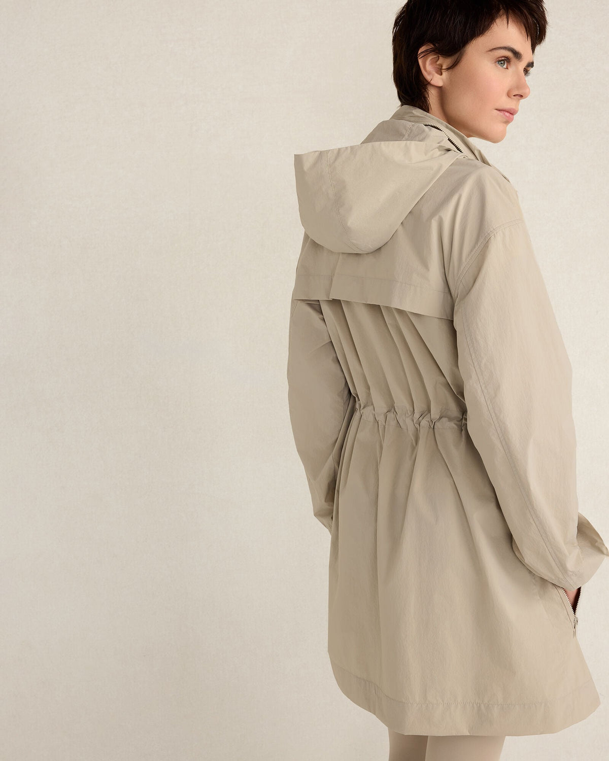 CRINKLE NYLON PACKABLE JACKET