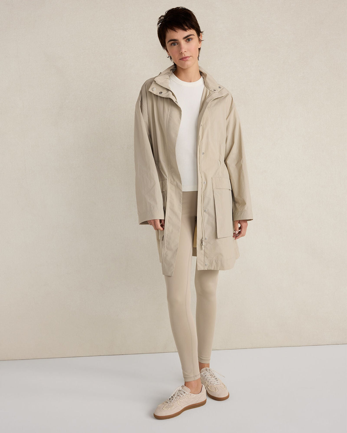 CRINKLE NYLON PACKABLE JACKET