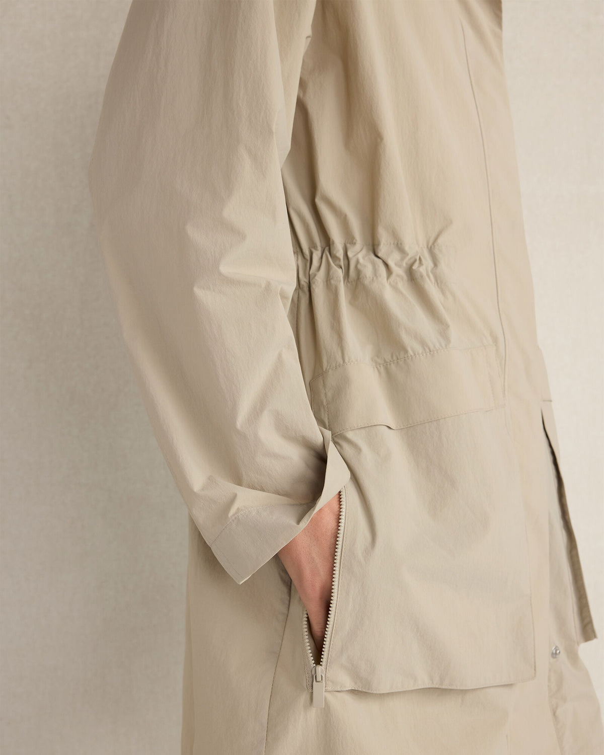 CRINKLE NYLON PACKABLE JACKET