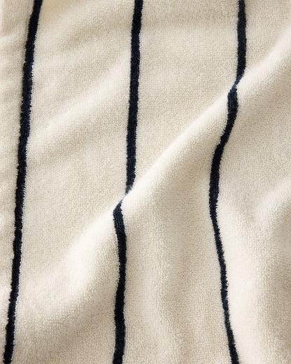 PLUSH TERRY STRIPED ROBE + TOTE SET