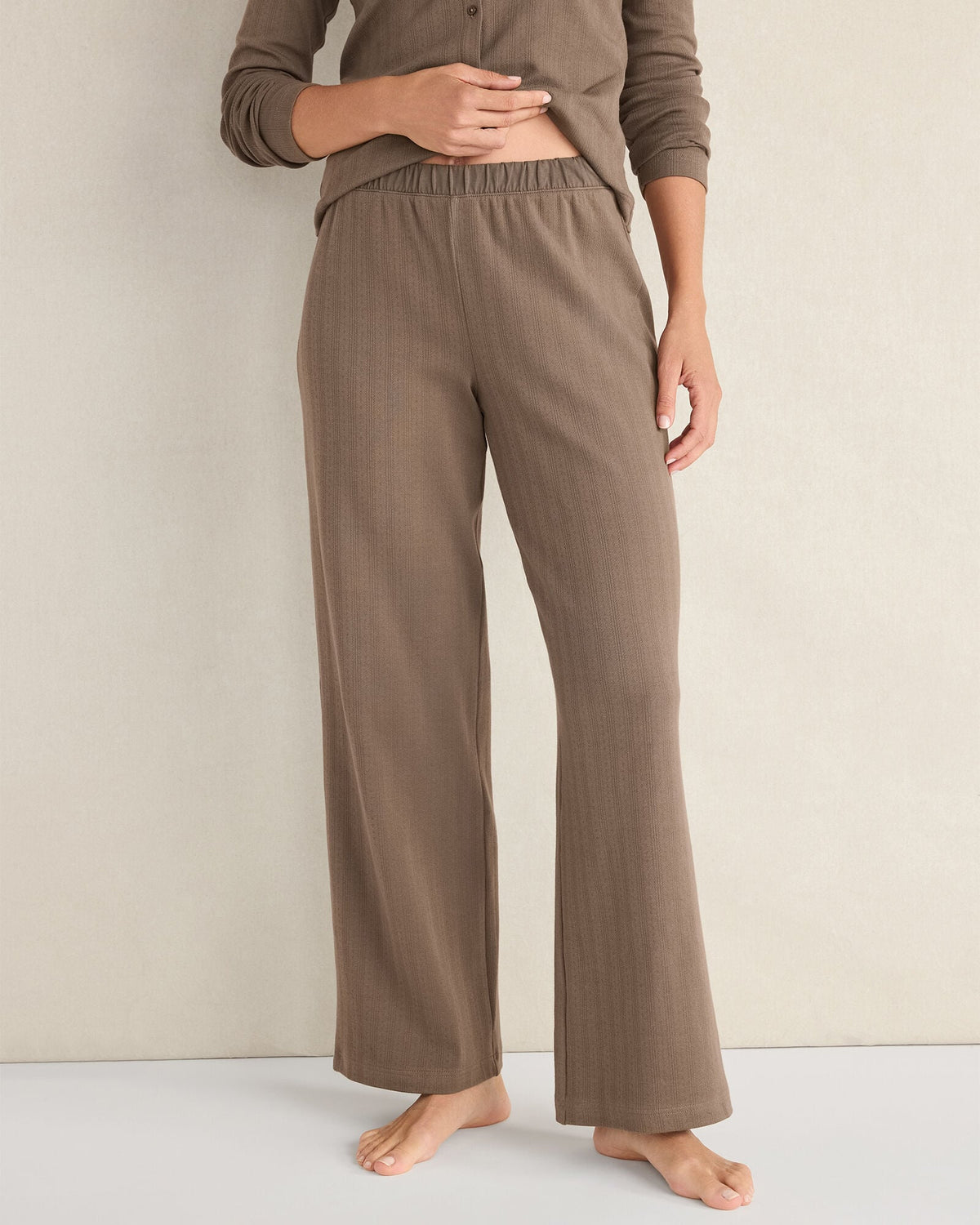 ORGANIC COTTON POINTELLE PANTS