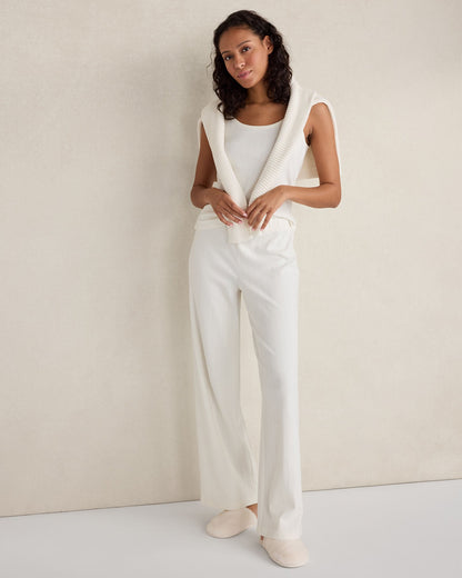 ORGANIC COTTON POINTELLE PANTS