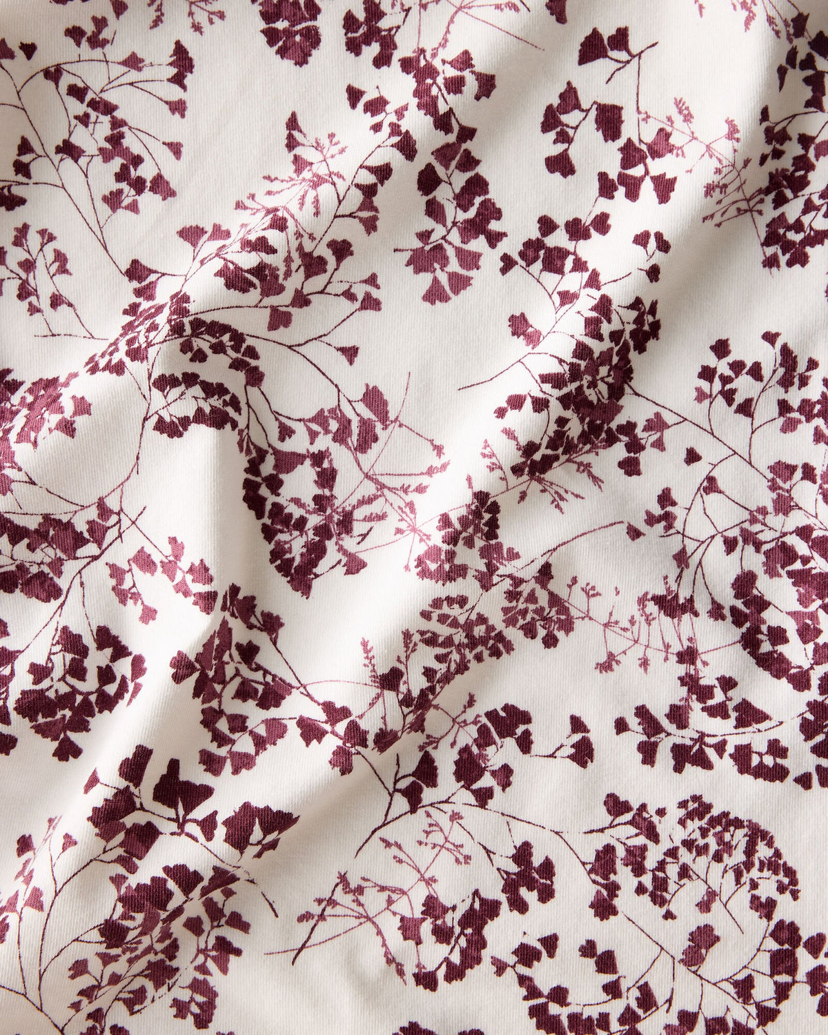 ORGANIC COTTON JERSEY BLUSHING BLOOMS PAJAMA SHIRT