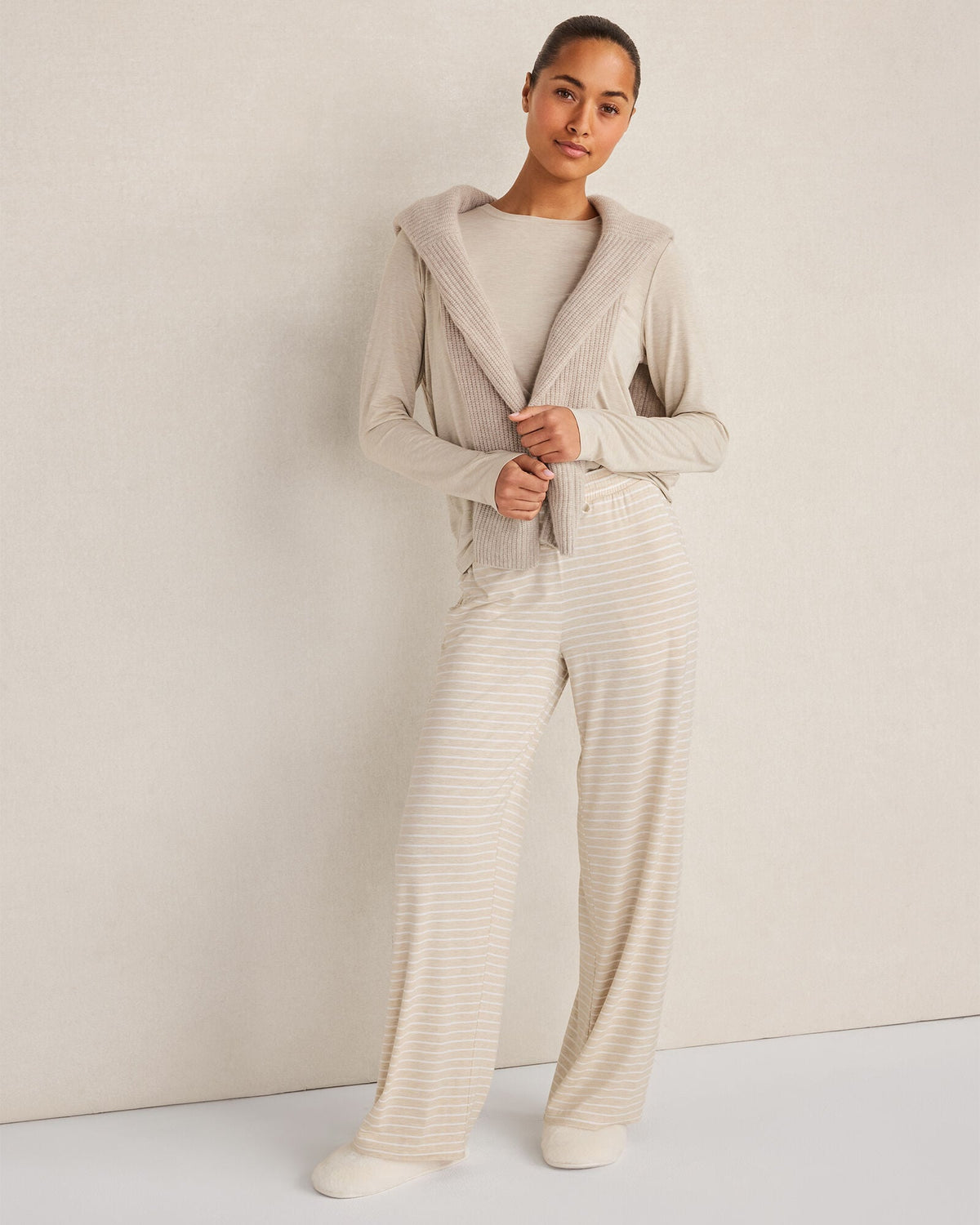 CALM & COOL LONG SLEEVE PAJAMA TOP