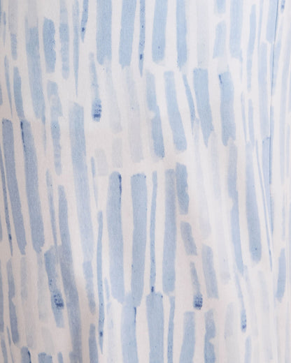 ORGANIC COTTON JERSEY WATERCOLOR WAVE PAJAMA PANTS